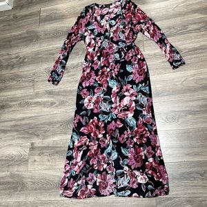 Forever 21+ Floral Wrap Dress, Size US 2X